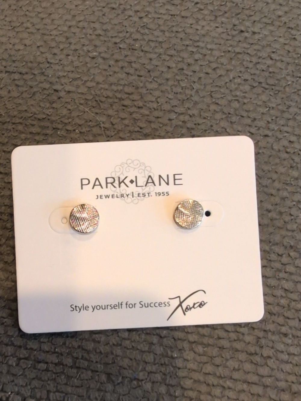 Park Lane  Dottie Textured Stud Earrings - Gold Tone